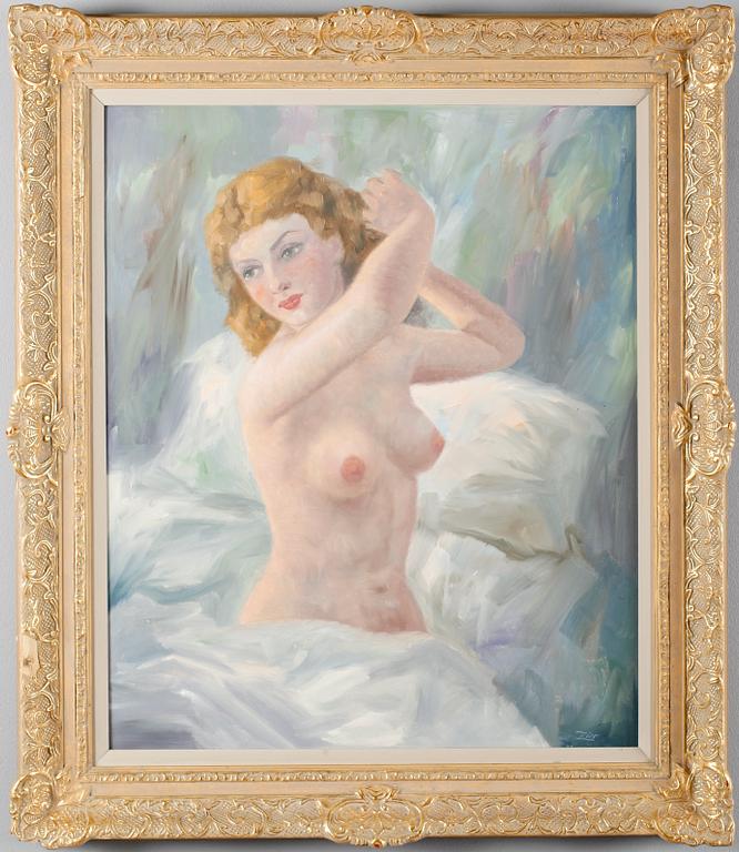 OKÄND KONSTNÄR, olja på duk, signerad Zier.