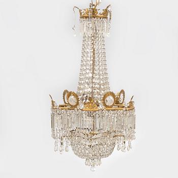 A ceiling light, circa 1900.