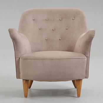 AB Elsa Gullberg, fåtölj, Swedish Modern, 1930-40-tal.