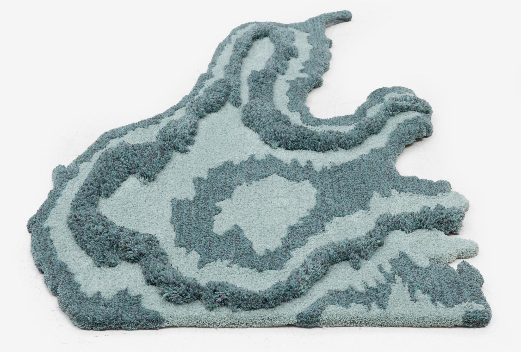 Jonathan ”Ollio” Josefsson, matta, 2 delar, tuftad i relief, ca 250 x178 resp 130 x  73 cm.