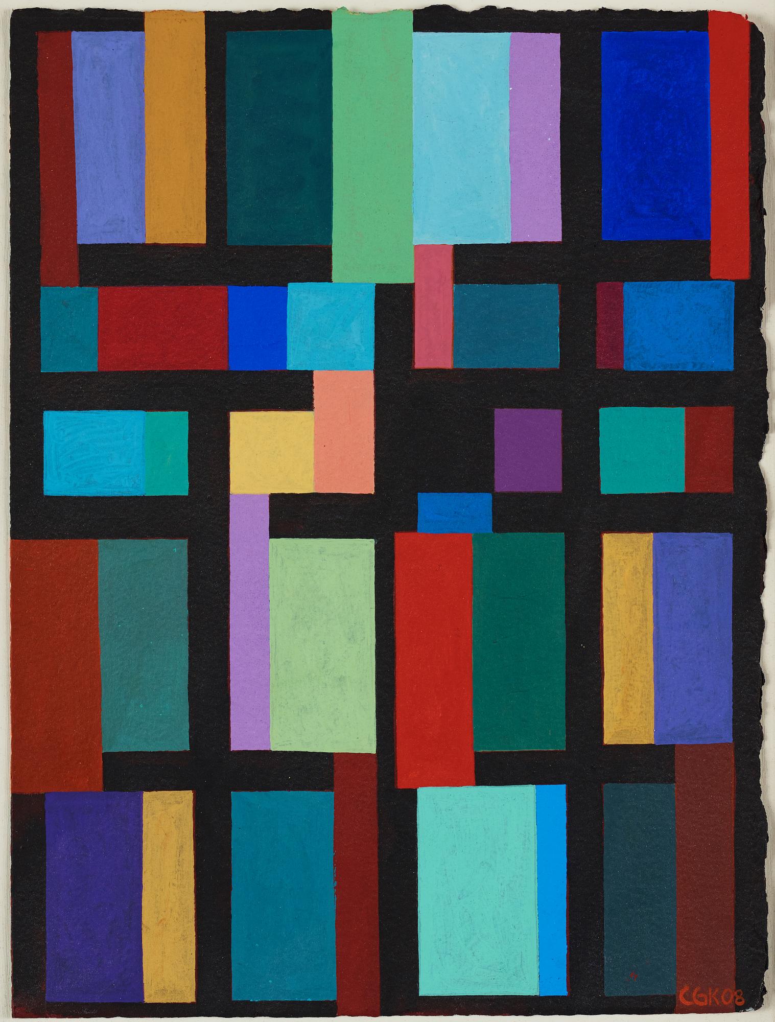 C Göran Karlsson, tenpera on paper, signed and dated -08.