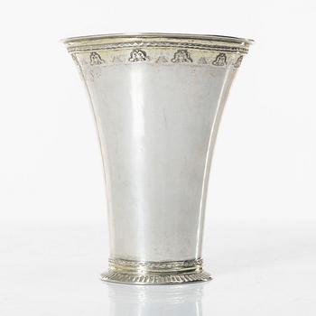 Henrik Norin, a silver beaker, Norrköping, 1775.