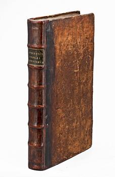 BOK, "Apollonii Pergaei Conicorum Libri octo, et Sereni Antissesis..." red av Edmund Halley, Oxford 1710.