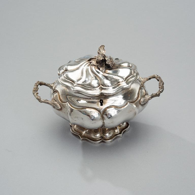 SOCKERSKÅL, silver, Litauen, Vilnius 1858, Daniszewski vikt 836 g.