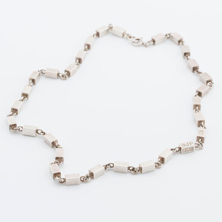 NECKLACE, silver, AMS Aarvo Saarela, 1962 1963 Enköping, Sweden.