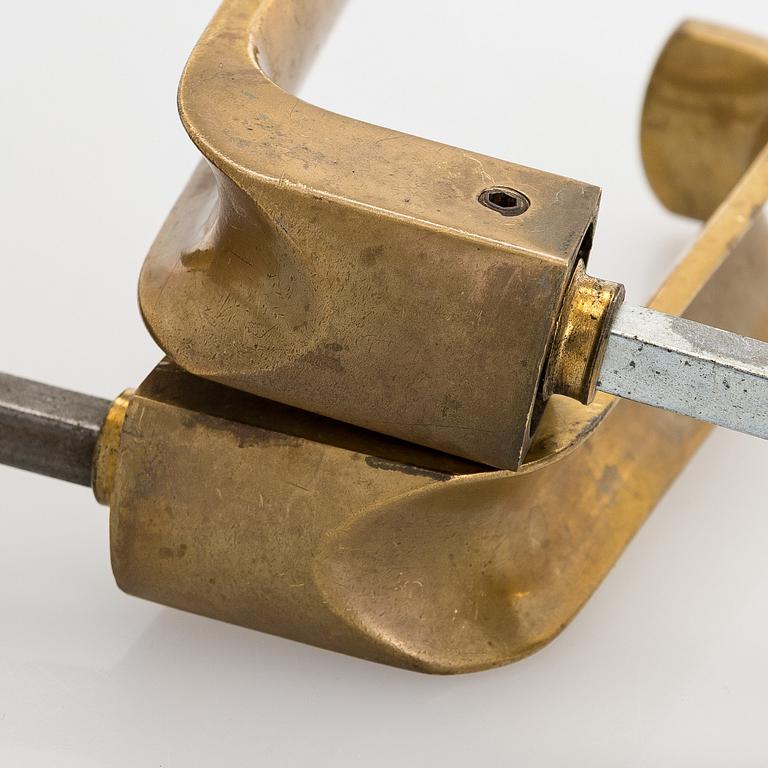 Ilmari Tapiovaara, Five pairs of door handles, for Oy Excelsior Ab (EXO), Designed 1981.