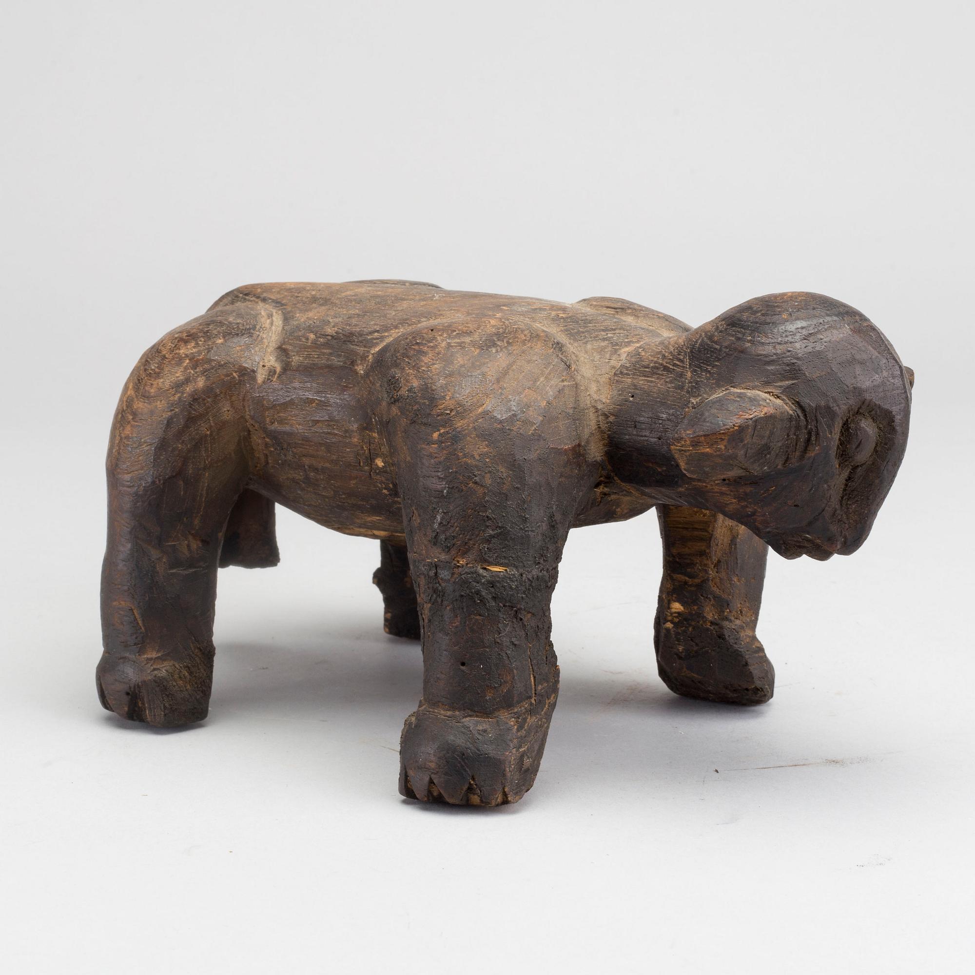 A ANIMAL SHAPED STOOL. West Africa.