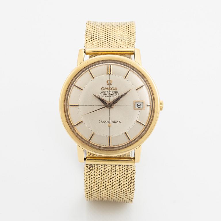 Omega, Constellation, Chronometer, "Pie-Pan", wristwatch, 34 mm.