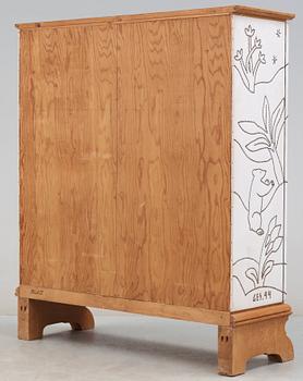 An Otto Schulz oak cabinet, for Boet, Gothenburg 1944, the sides and doors covered in artificial leather.