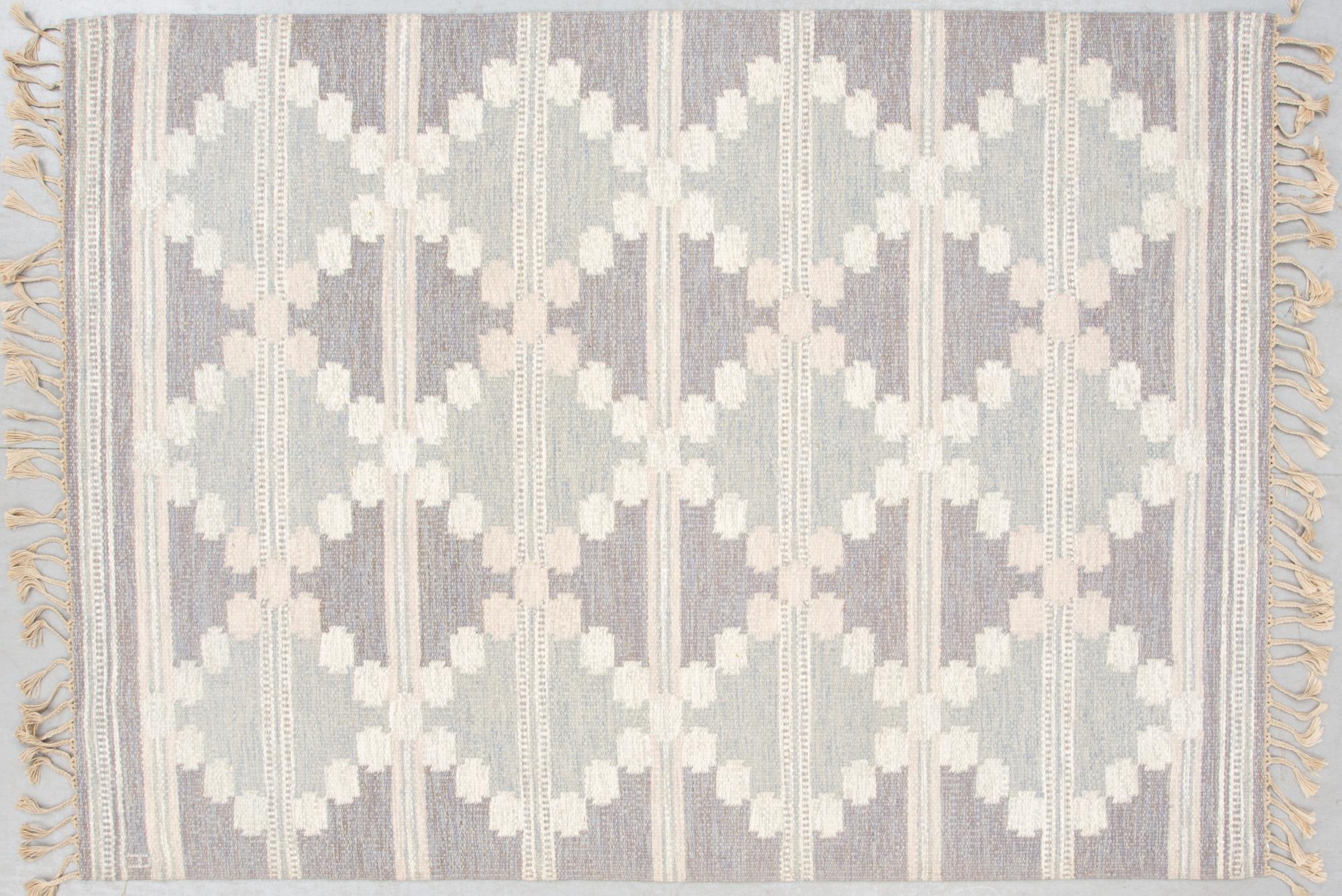 MATTA, rölakan. Monogramsignerad Å, Anna-Johanna Ångström, 1900-talets andra hälft. Ca 232 x 166 cm.