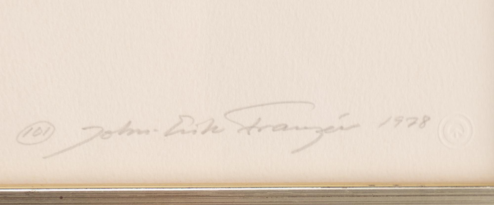 John-E Franzén, 4 lithographs from the suite “The White Cadillac”.