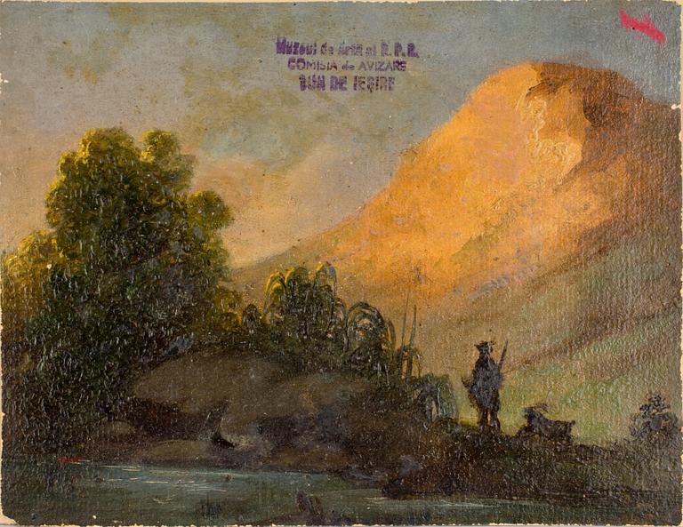 OKÄND KONSTNÄR, olja på papper, 1900-tal.