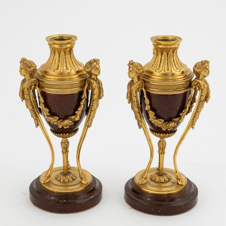A pair of Empire style cassoulettes, early 20th Century.