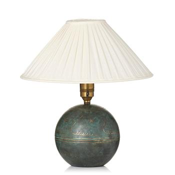 233. Erik Tidstrand, bordslampa, modell "28521", Nordiska Kompaniet, 1930-tal.