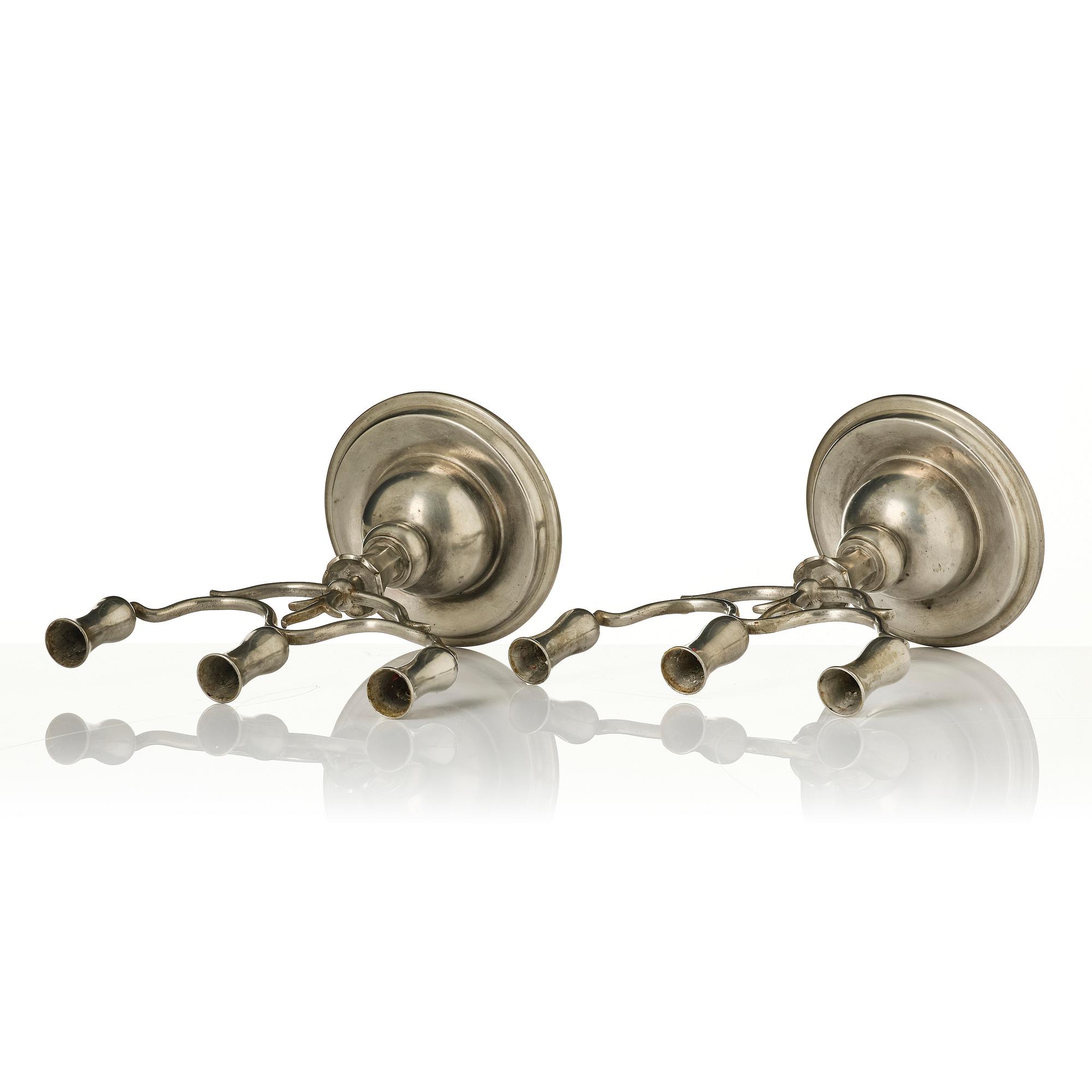 Firma Svenskt Tenn, a pair of candelabra model A 271, Stockholm, 1927.