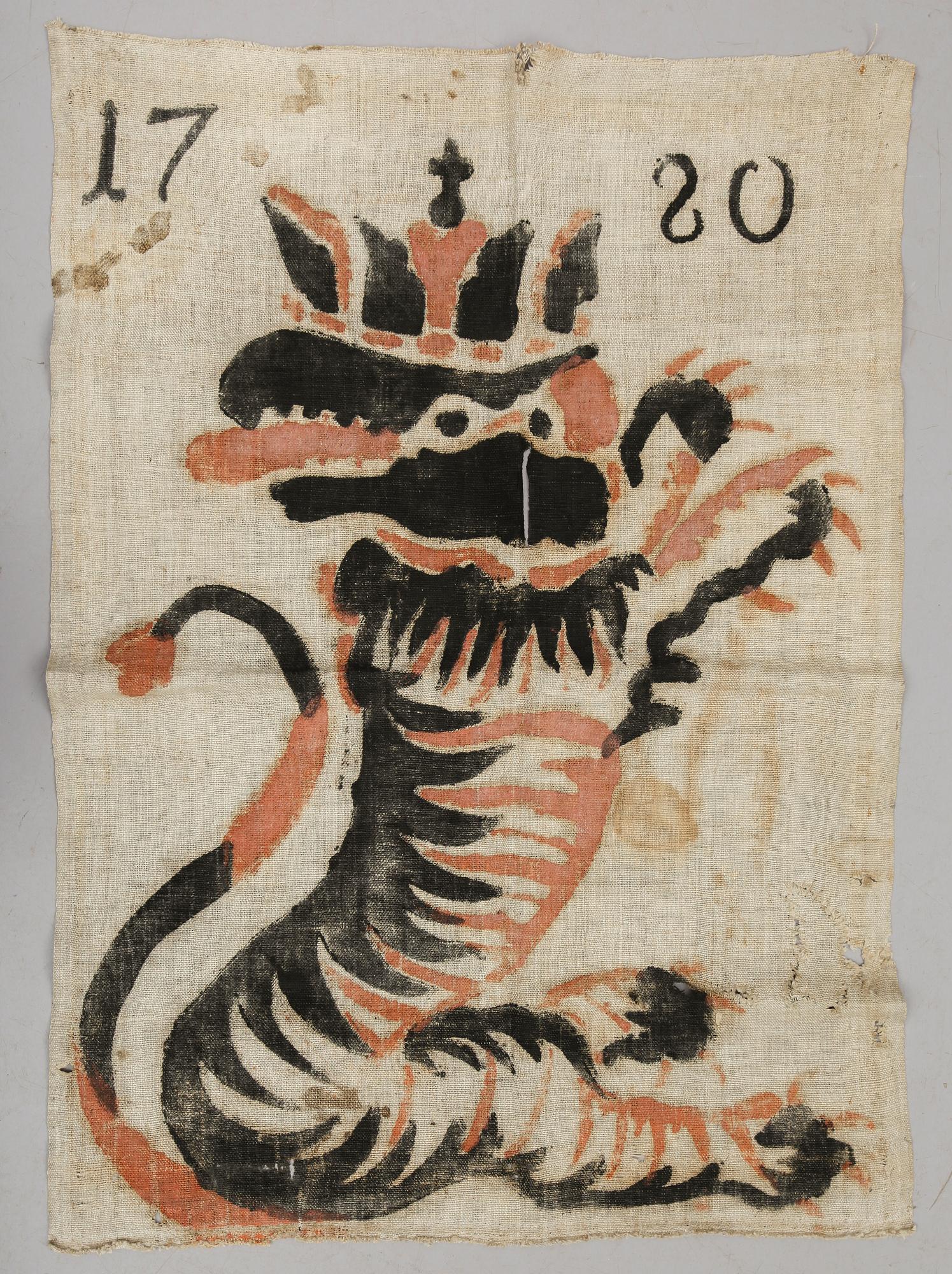 VARGLAPP, linne, daterad 1780.