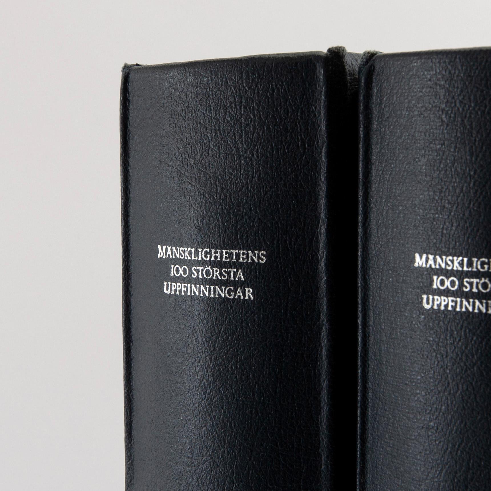 Minnesmyntsamling, 100 st, sterlingsilver, "Mänsklighetens 100 största uppfinningar", Franklin Mint.