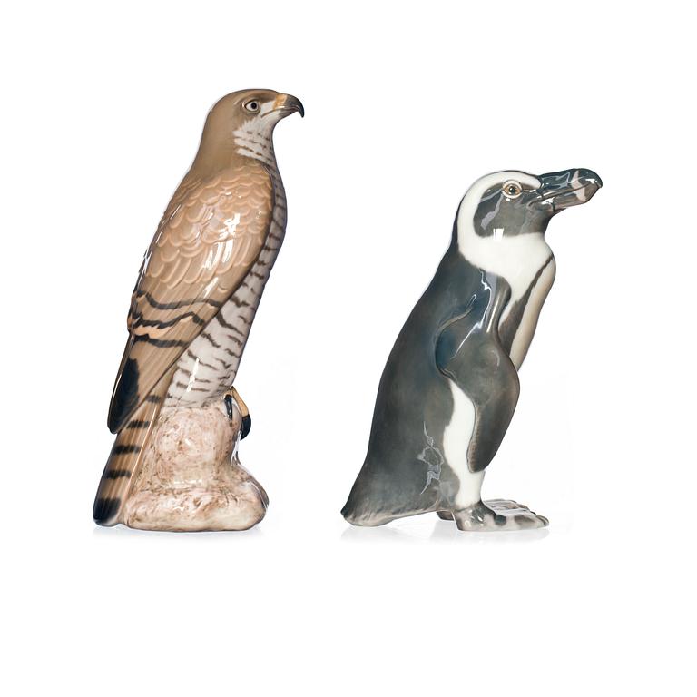 FIGURINER, 2 st, porslin, Bing & Gröndahl, Danmark.