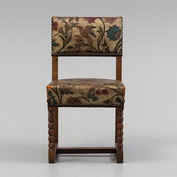 A baroque chair, late 17th or early 18th century.
