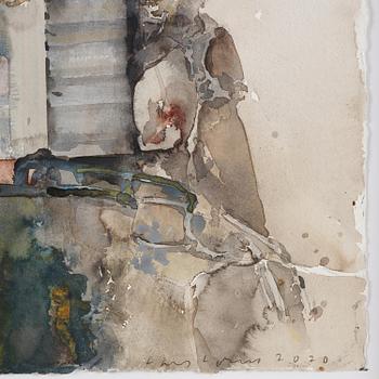 Lars Lerin, Fisherman's cabin, Lofoten.