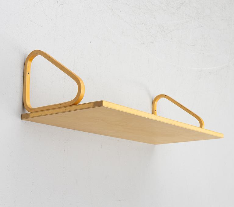 Alvar Aalto, a wall shelf, model 112A, Artek, Finland.