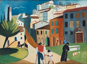 632. Leander Engström, City view, Assisi.