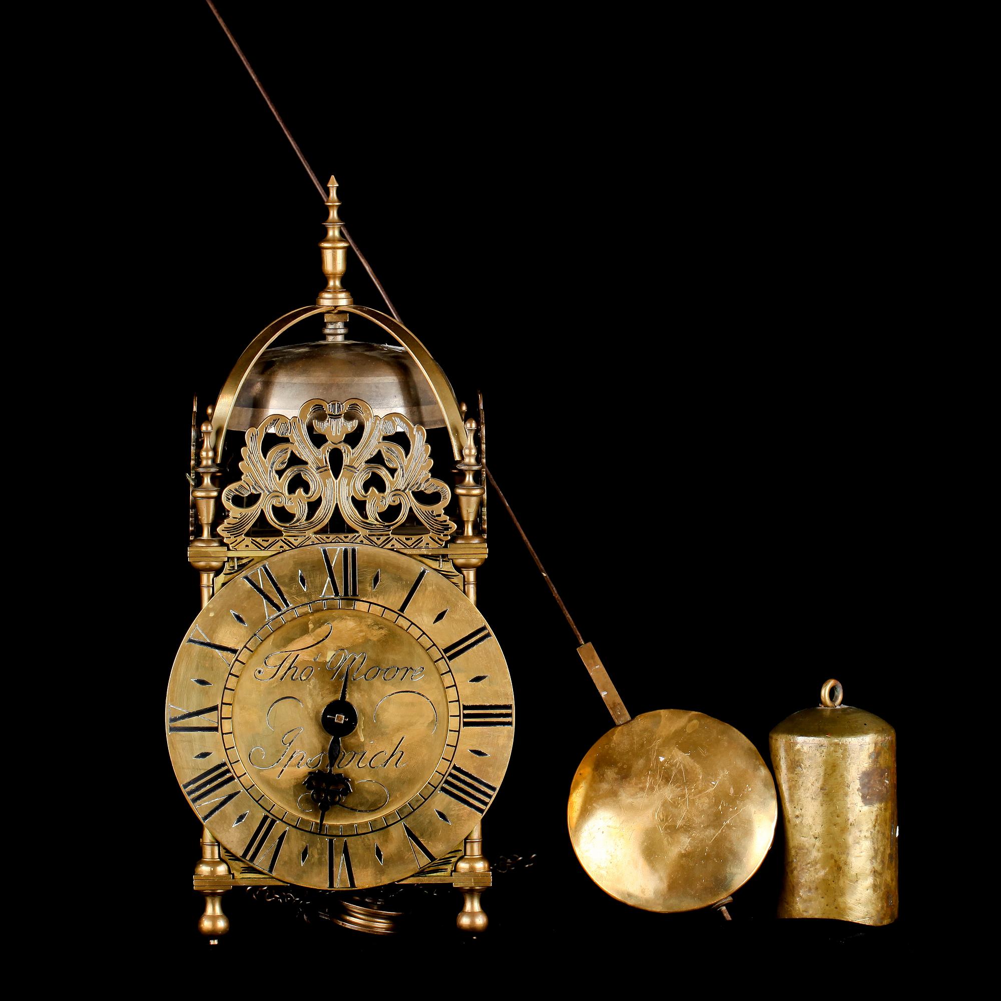 LYKTUR, barockstil, modell efter Thomas Moore, 1900-talets andra hälft.
