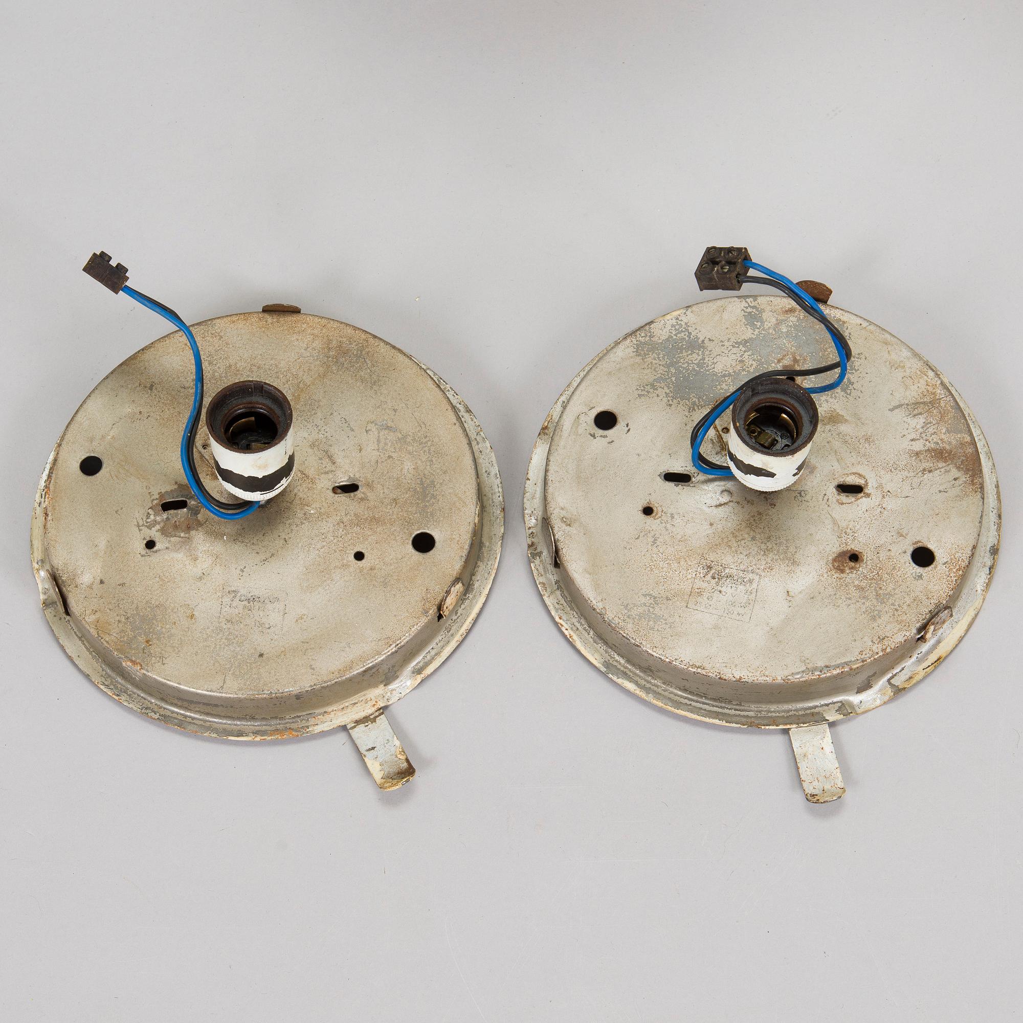 Paavo Tynell, taklampor, ett par, modell 80112-30 Idman 1900-talets mitt.