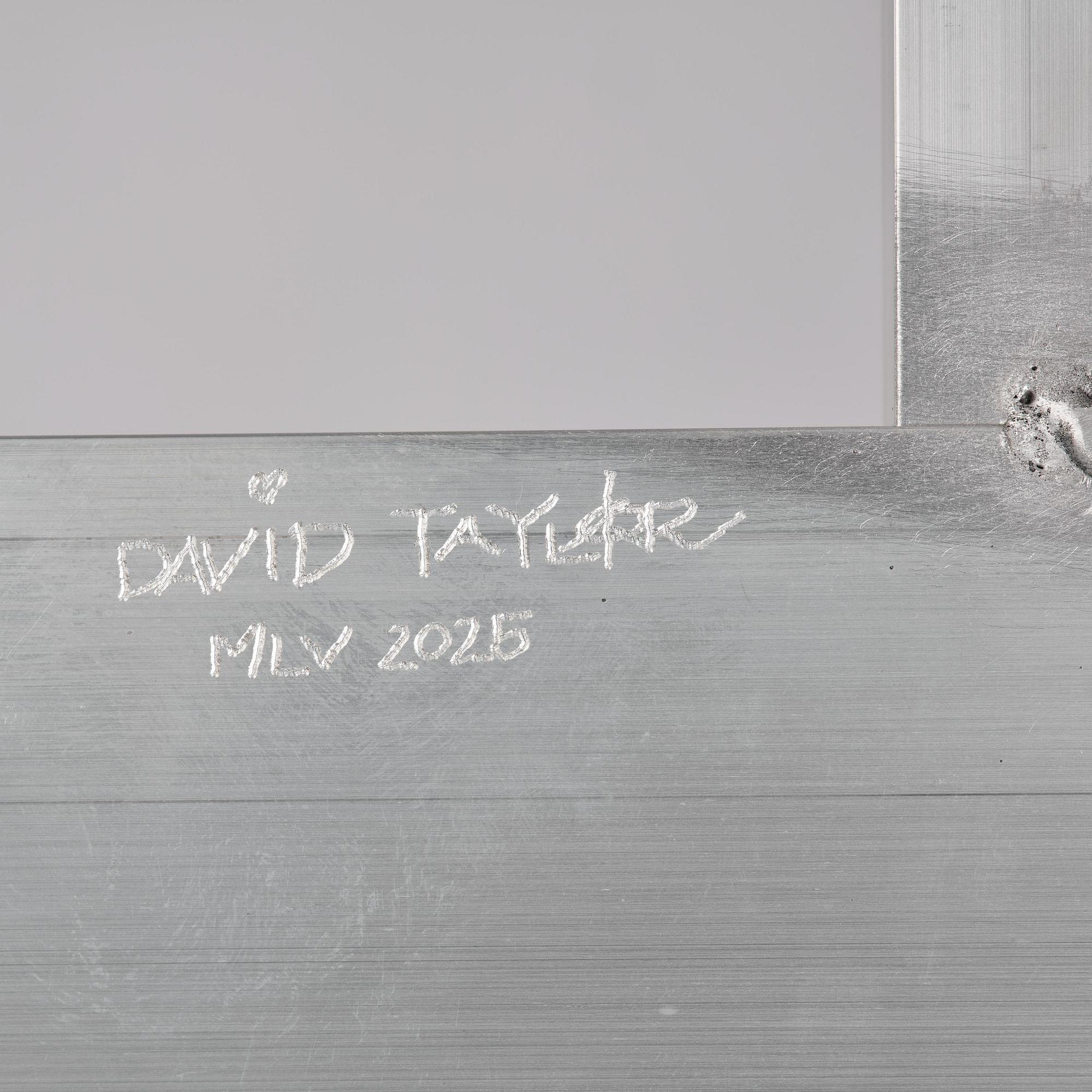 David Taylor, stol, unik, "Aluminium Chair", Studio Mellösaverken, Sverige, 2025.