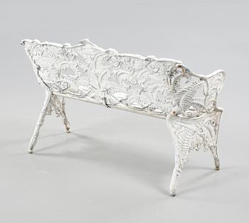 A garden sofa in aluminium from the second part of the 20th century.