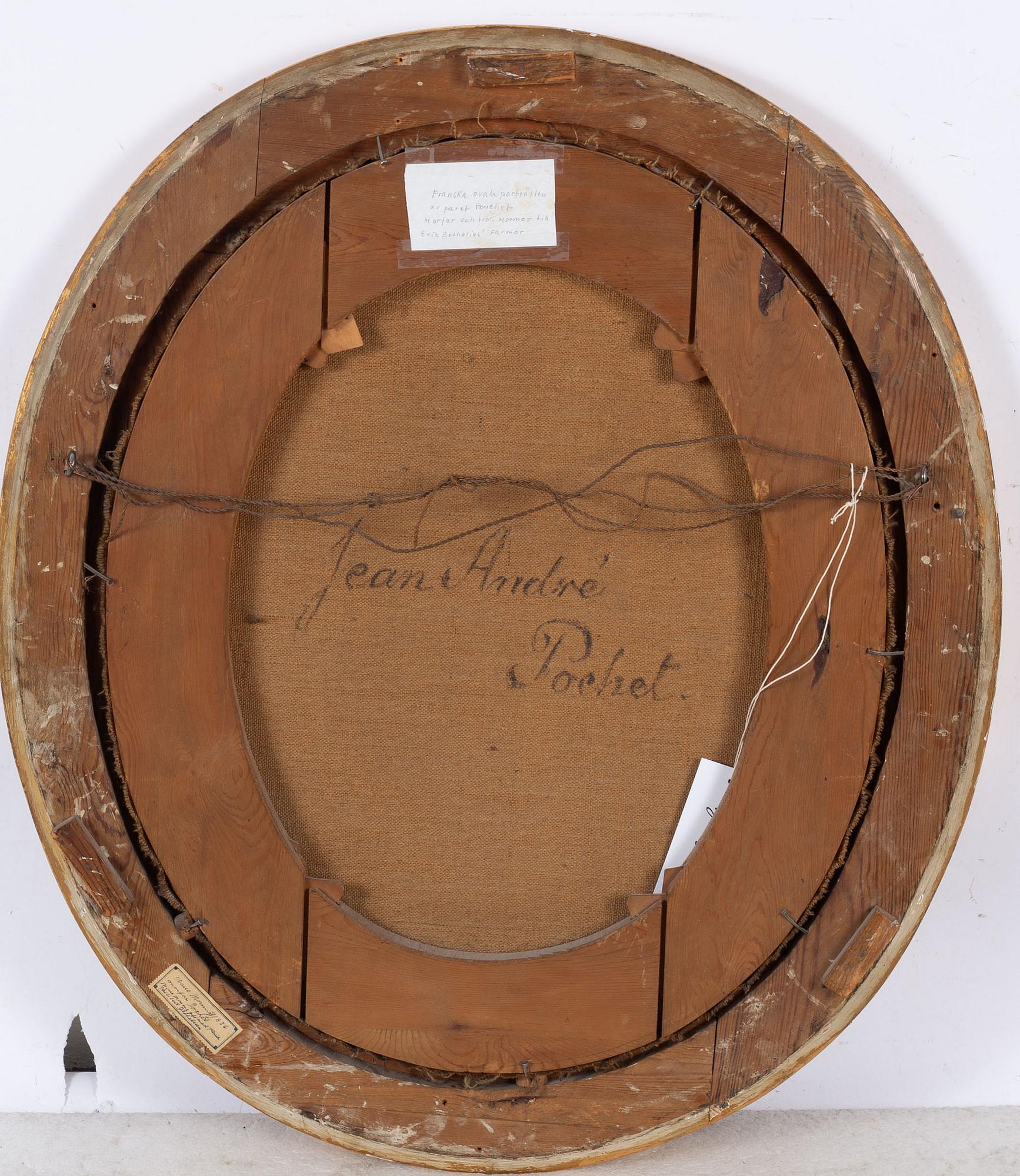 French artist early 19th century, "Jean André Pochet" & wife "Jeanne Pierrette Artier".