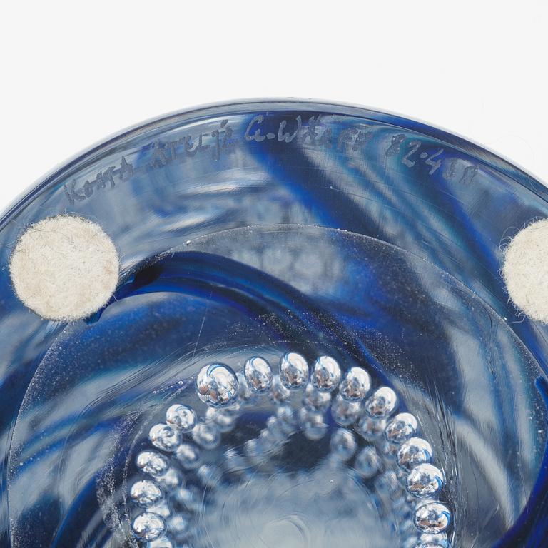 Göran Wärff, skulpturer, 2 st, glas, Kosta Ateljé.