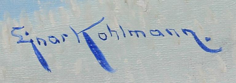 EJNAR KOHLMANN, olja på duk, sign.