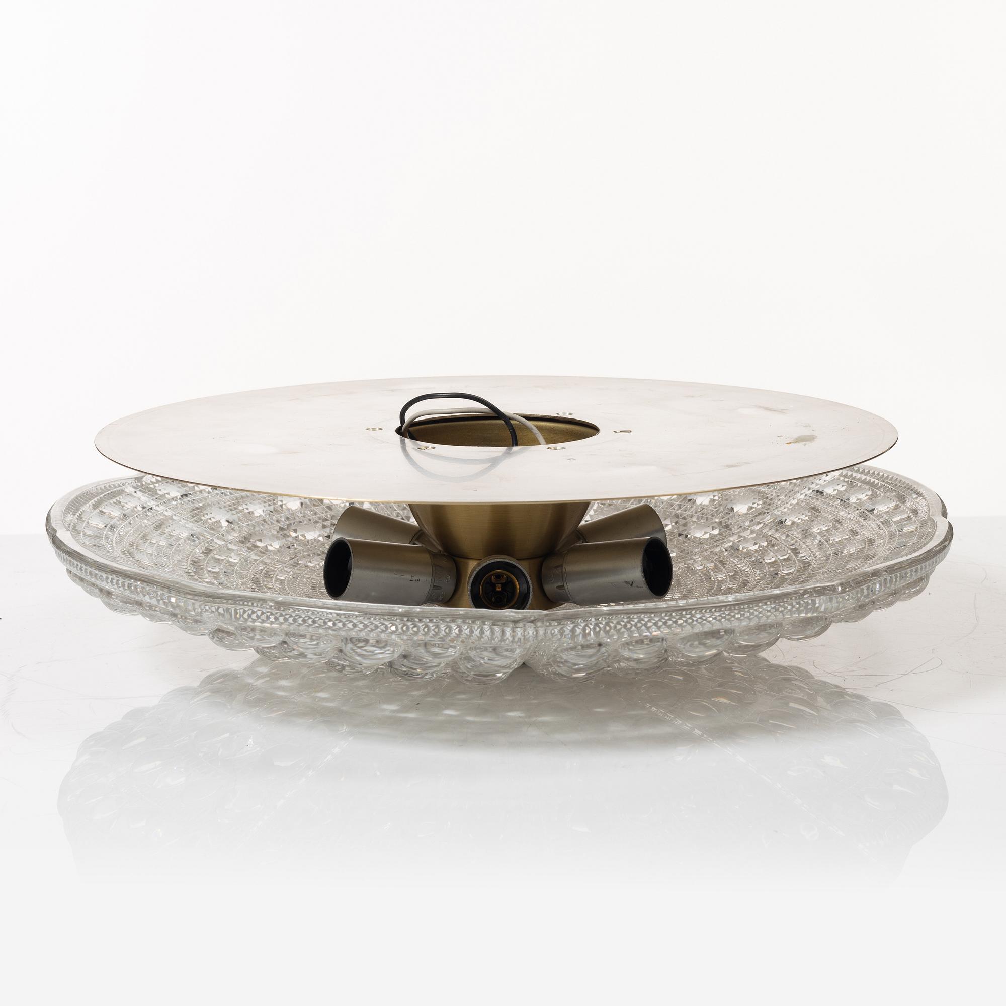 Carl Fagerlund, ceiling lamp, Orrefors.