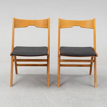 Stolar, 4 st, Skandinavien, 1950/60-tal.