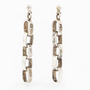 Sven-Erik Högberg, a pair of earrings, silver, Gothenburg.
