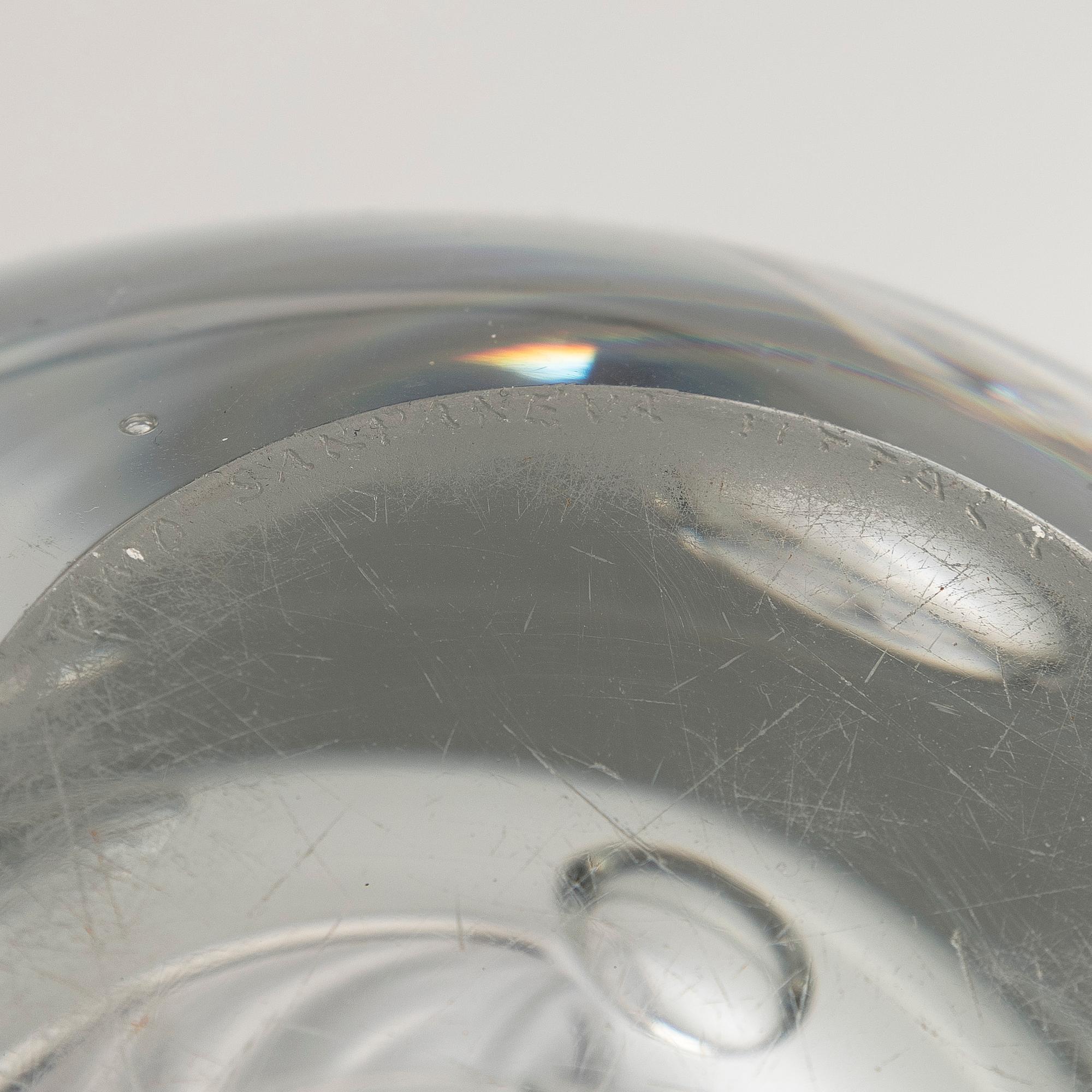 Timo Sarpaneva, skulptur, "Claritas", signerad Timo Sarpaneva Iittala.