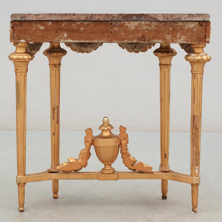 A Gustavian late 18th century console table.