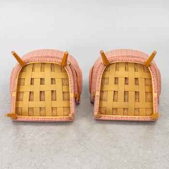 Carl Malmsten, A pair of armchairs "Lata Greven", second half of the 20th century.