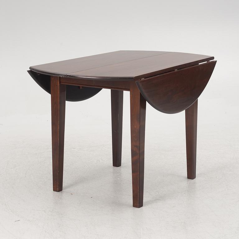 A hardwood dining table, bought at Newport, 21st century.