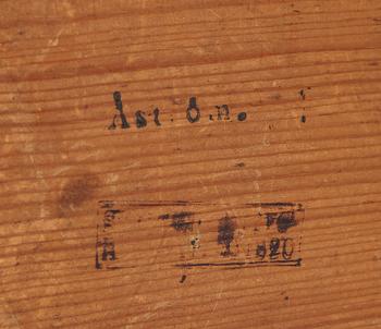 SPEGELLAMPETT, empire, Stockholms Hallstämpel 1820.