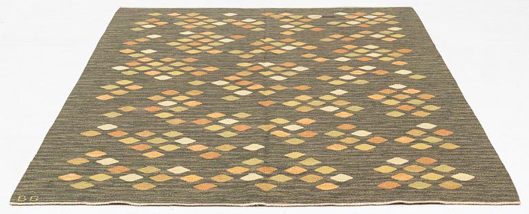 Brita Grahn, a carpet, tapesty weave, approximately 253 x 191 cm, signed BG.