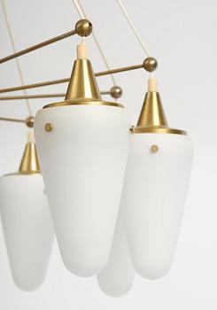 Hans-Agne Jakobsson, an imposing ceiling lamp, Hans-Agne Jakobsson AB, Markaryd, 1950s.