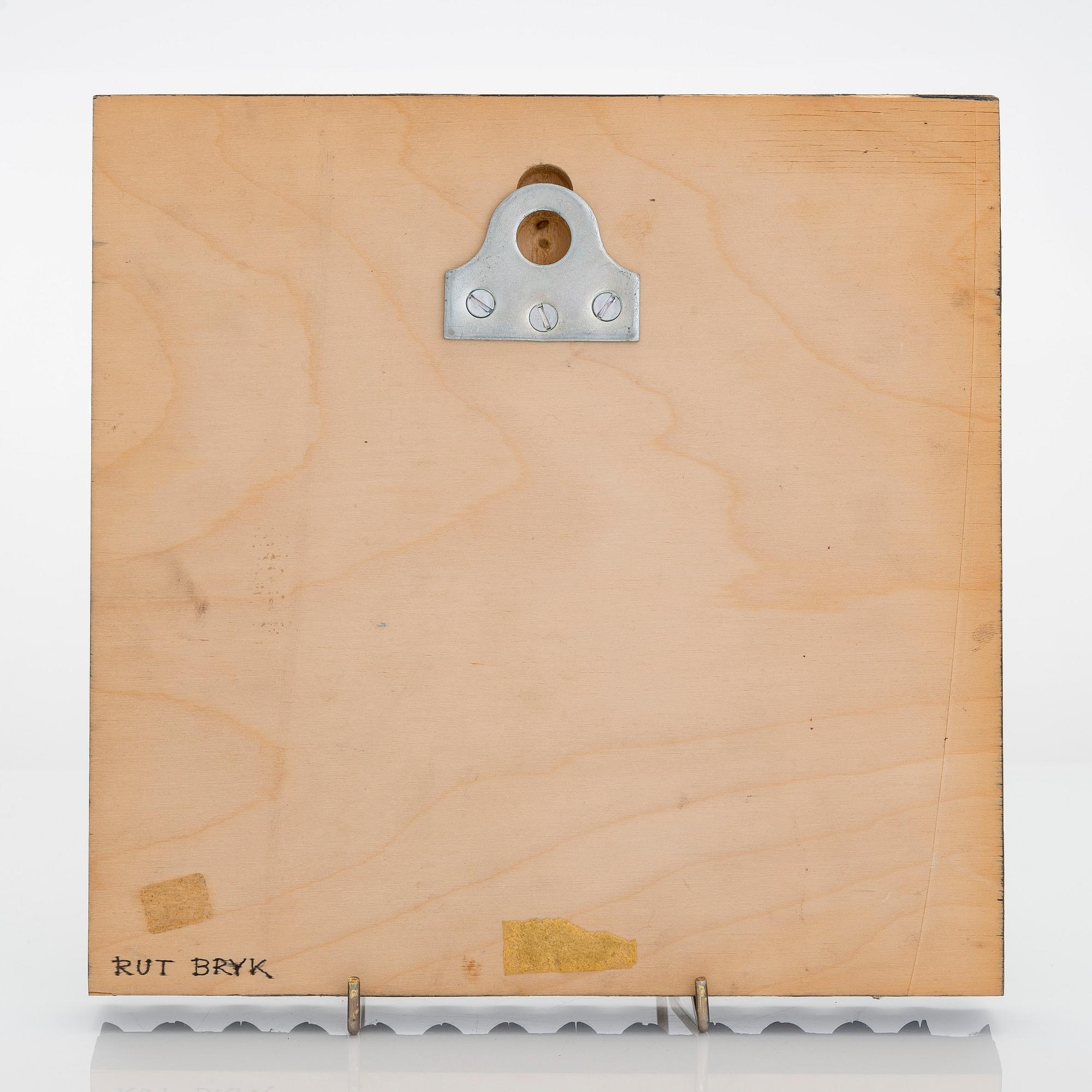 Rut Bryk, reliefi, "Ikkuna", signeerattu Rut Bryk. 1980-luku.