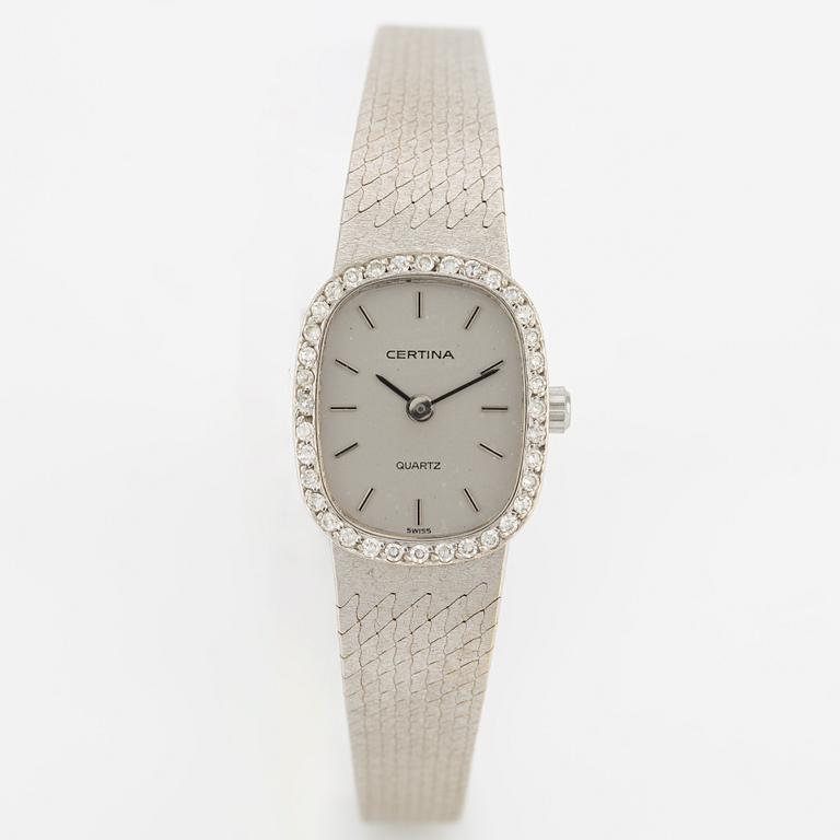 Certina, 18K vitguld, 16 mm.