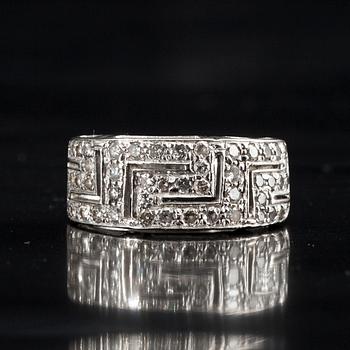 SORMUS, vitguld 18K och briljantslipade diamanter, Italien 1900-talets slut. Vikt 5,1 g.