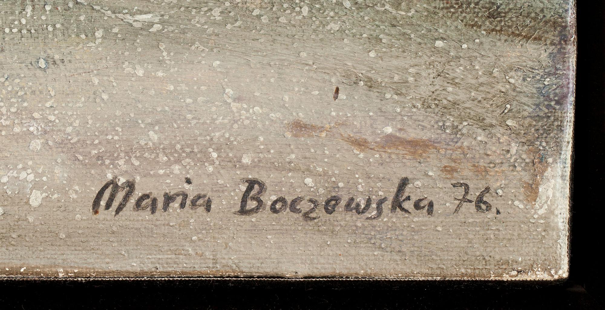 MARIA BOCZEWSKA, olja på duk, signerad och daterad -76.