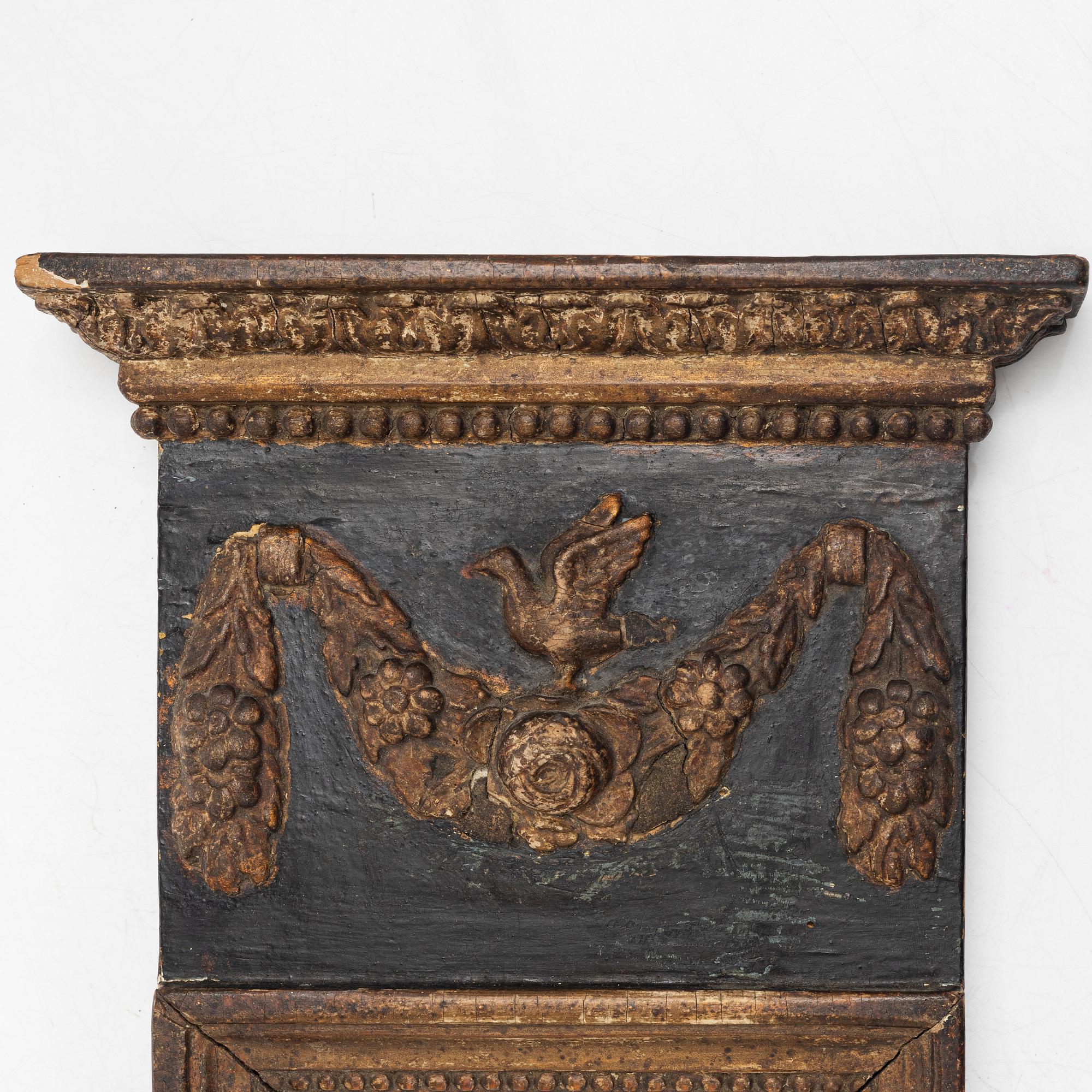 Mirror, Late Gustavian, first half of the 19th century.