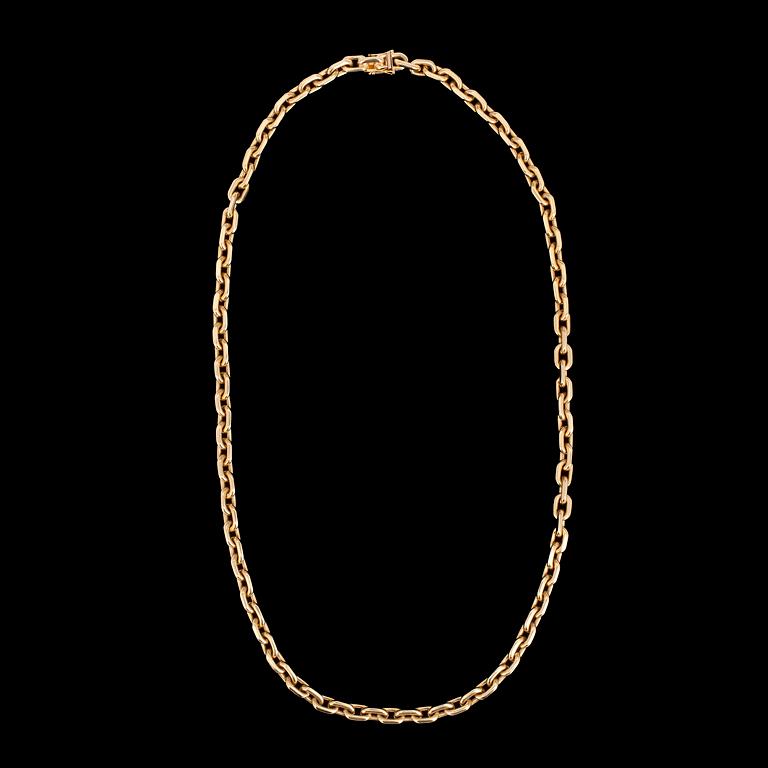 COLLIER, guld, ankarlänk, Stockholm, 1984.