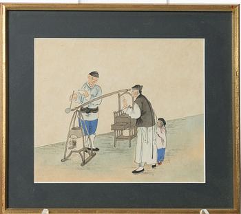Unidentifed artist, 37 watercolours, China, 20th century.